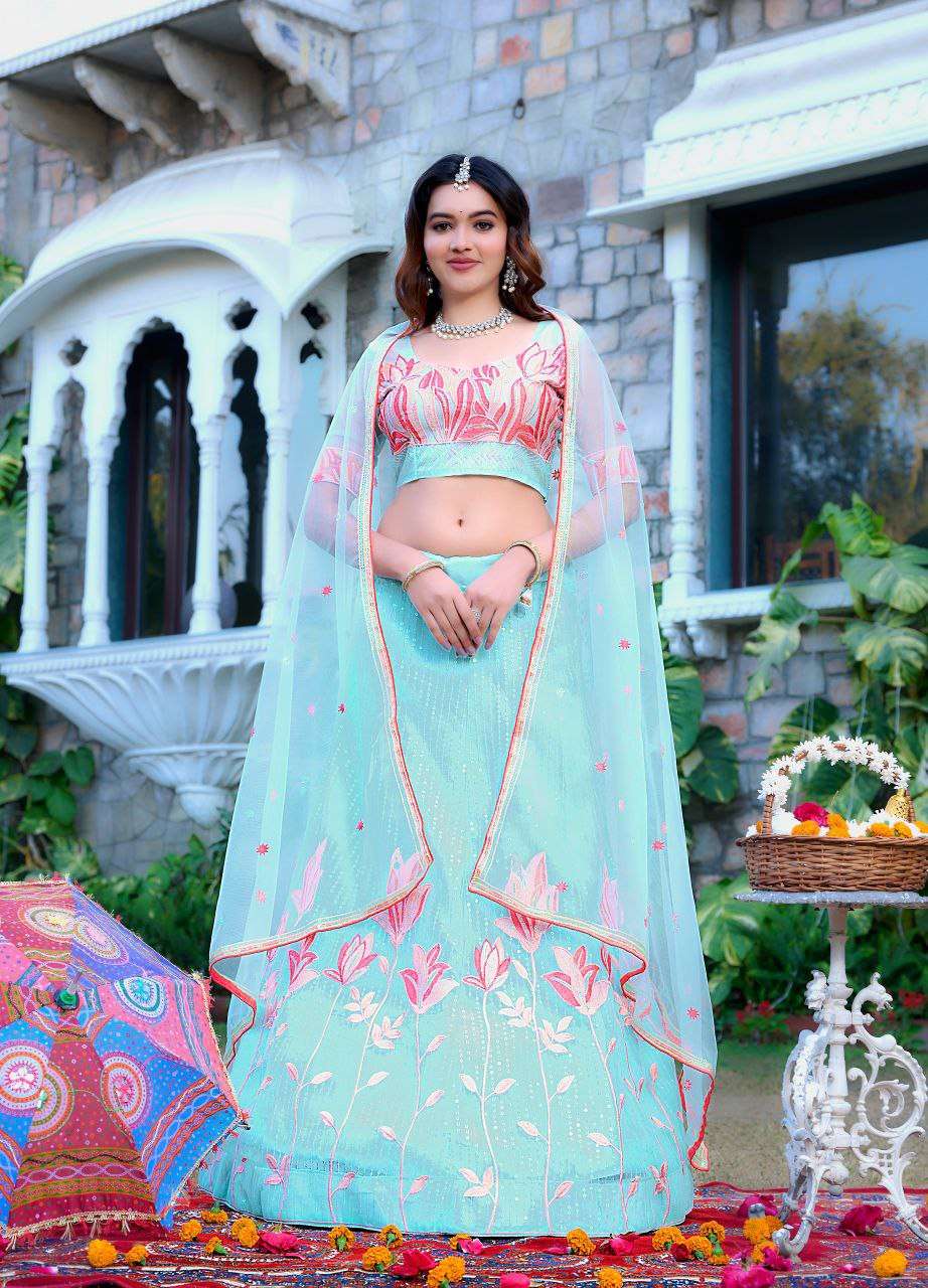 Women's Tussar Silk Patola Printed Lehenga Set with Dupatta | Stitched with Can Can Flair - Image 16