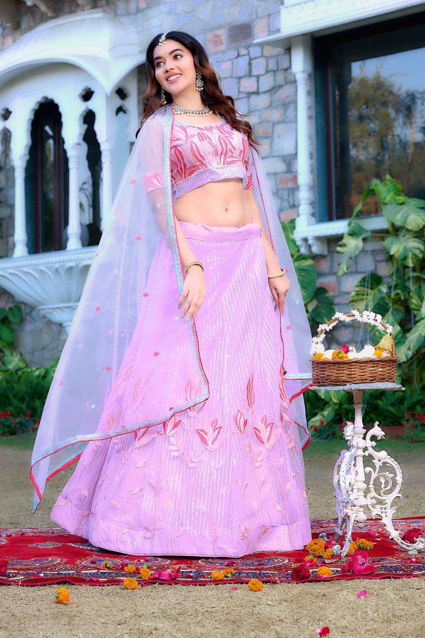 Women's Tussar Silk Patola Printed Lehenga Set with Dupatta | Stitched with Can Can Flair - Image 6