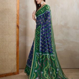 Printed Chanderi Saree